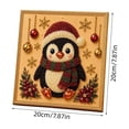thumbnail image 3 of DIY Christmas Pearl Bead Painting Kit with Framed Canvas, Pattern Rhinestone Art Set with Instruction Manual, Festive DIY Craft, Decorative Tabletop and Wall Art for Decor, 3 of 6