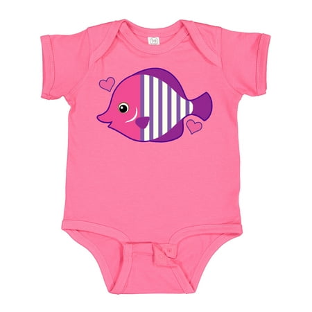 

Inktastic Cute Tropical Fish Beach Vacation Gift Baby Girl Bodysuit