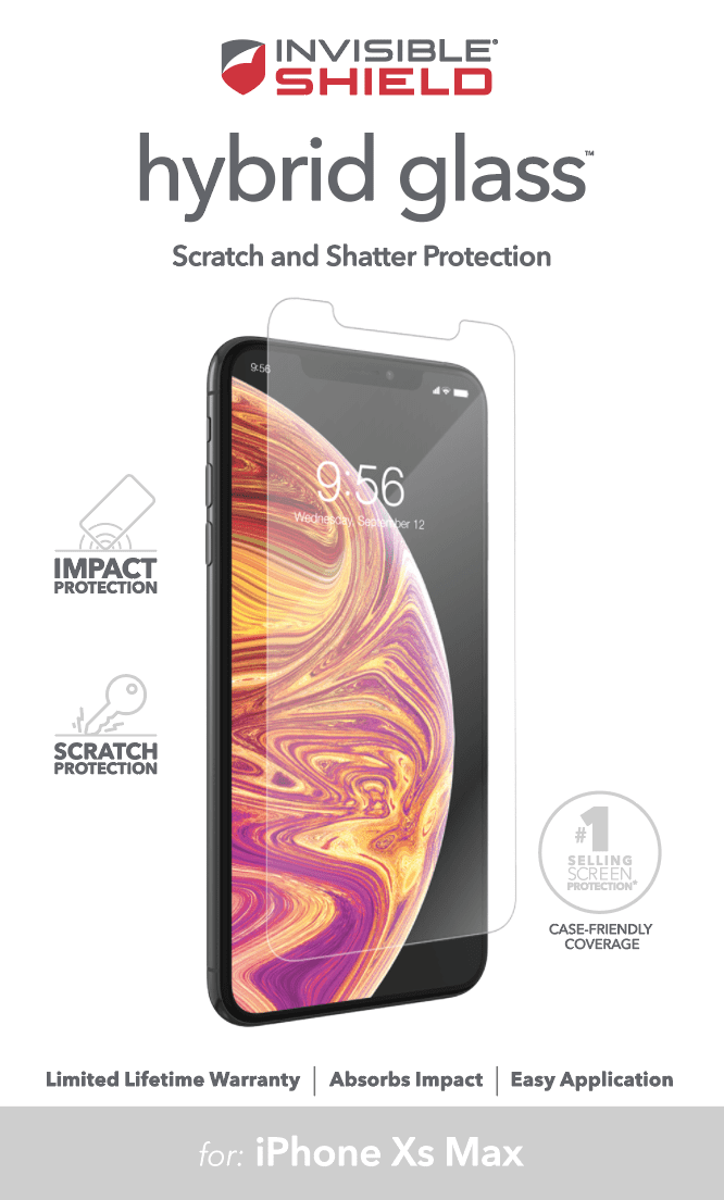 ZAGG InvisibleShield Hybrid Screen Protection for iPhone XS Max
