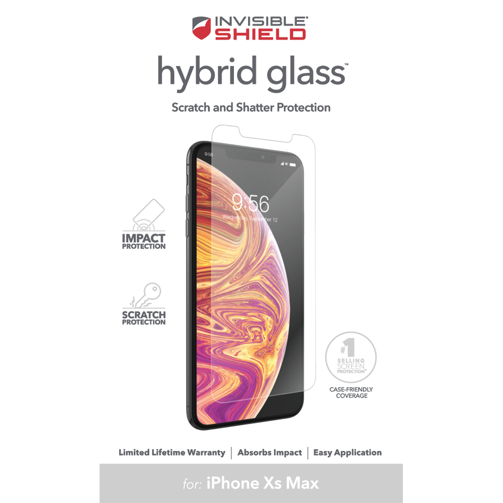 ZAGG InvisibleShield Hybrid Screen Protection for iPhone XS Max