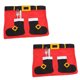 thumbnail image 1 of Soporte para vajilla navideña, funda para cuchara y tenedor, bolsas para cubiertos, manteles individuales navideños, decoración de mesa estilo 1, 2 uds., 1 of 5