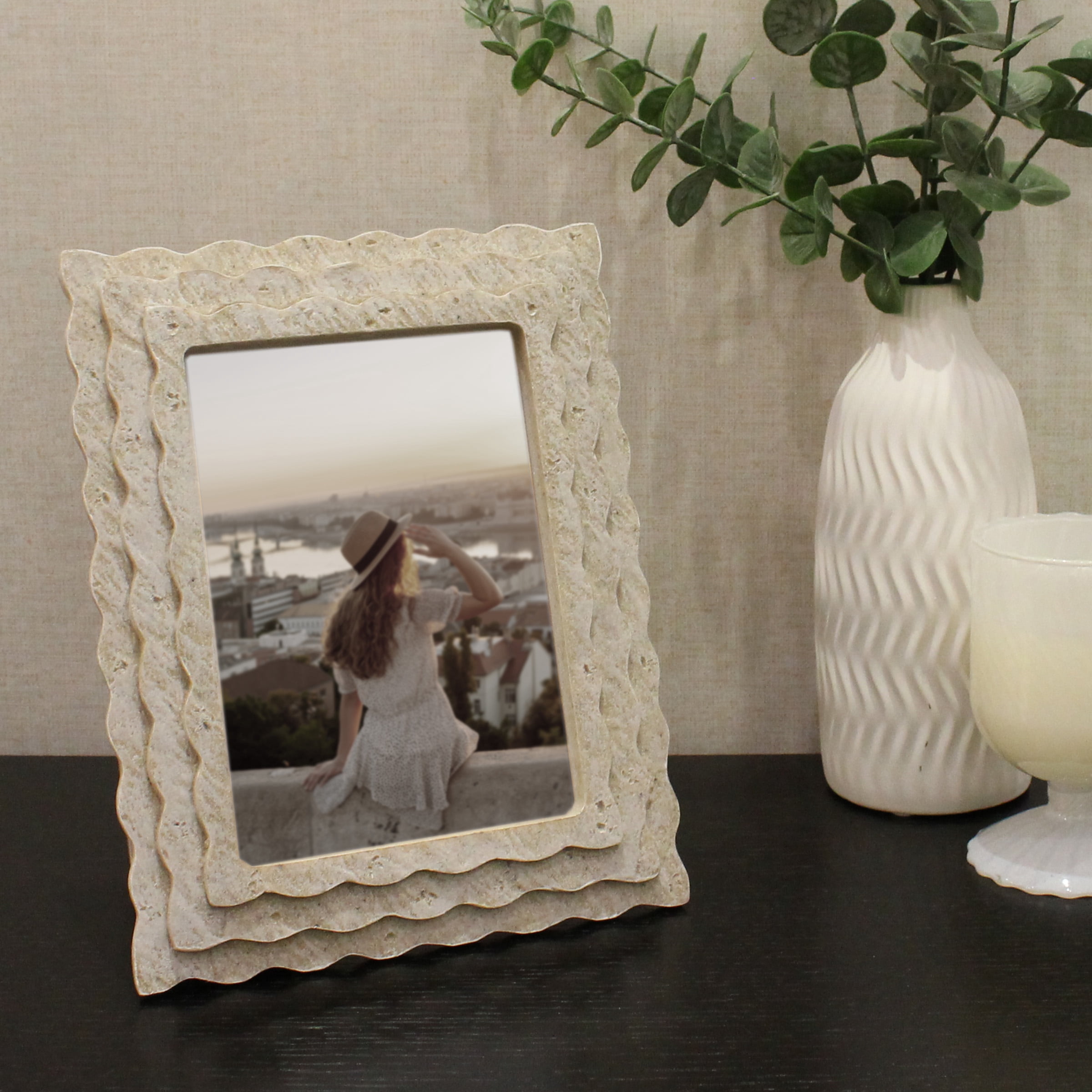 OneDesign Home Artisan Wavy Resin 5"x7" Picture Frame