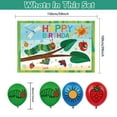 thumbnail image 3 of 32 Pcs For The Very Hungry Caterpillar-Themed Party Decorations and Favors Set – Backdrop, 13 Cupcake Toppers, and 18 Balloons for Celebration Birthday Parties, 3 of 5