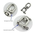 thumbnail image 3 of Double Jaw Shackle, Professional Heavy Duty 304 Stainless Steel Rolling Shackle  Connector Device for Swing Climbing Rope, 3 of 8