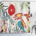 thumbnail image 1 of Ambesonne Floral Shower Curtain, Dandelions Garden Botany, 69"Wx84"L, Multicolor, 1 of 2