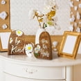 thumbnail image 4 of 2-Piece Rustic Charm: Small Wooden Heart Table Decorations - Ideal Farmhouse Centerpieces for Living & Dining Rooms, Perfect Housewarming Gifts & New Home Accents (Simple & Elegant Style), 4 of 6