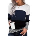 thumbnail image 2 of Vedolay Womens Casual Tops Casual Shirts Blouses Zipper Collar Women Polo Shirts Blue,2XL, 2 of 5