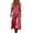 Hot Pink, variant on Tnhcen Women's Bohemian V Neck Long Sleeve Plaid Print Maxi Dress Nylon Spandex Matte Finish Casual Dress Plus Size S-2XL Loose Flowy Daily Outfit Beach Party Wear