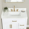 thumbnail image 2 of Altair Gavino 36" Wood Vanity in White with Grain White Composite Stone Top No Mirror, 2 of 12