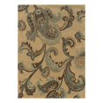 thumbnail image 1 of Linon Trio Lahour Polyester 1'10"x2'10" Accent Rug in Beige & Blue, 1 of 3