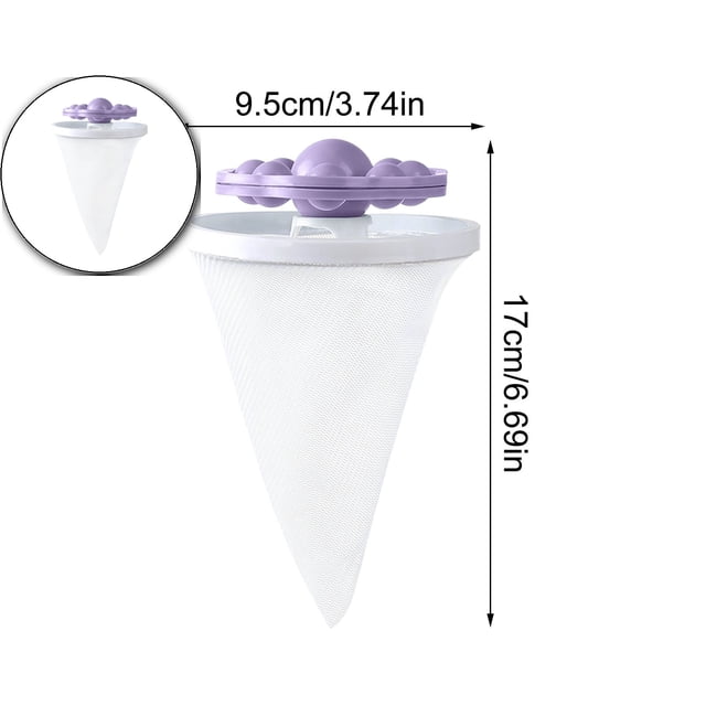 Dvruxg Reusable Lint Catcher Washing Machine Washing Machine Float Wash Ball, Laundry Washer Washing Ball Cleaning Decontamination Laundry Ball Filter Bag Filter Hair Remover