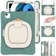 thumbnail image 1 of [PST] iPad Pro 11" 2018 2020 2021 Air 4 5 2022 Defender Case, Shockproof Rugged Defender Case with Rotate Stand, 1 of 3