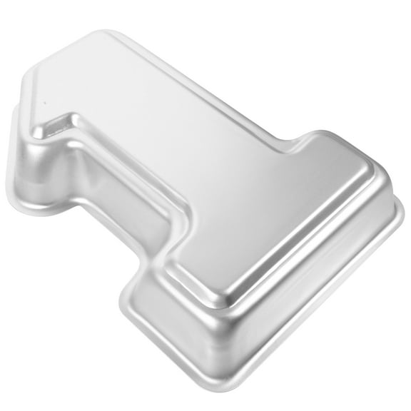 FONDOTIN Metal Baking Mold Number 1 Shaped Cake Baking Pan Microwave Safe 1Pack