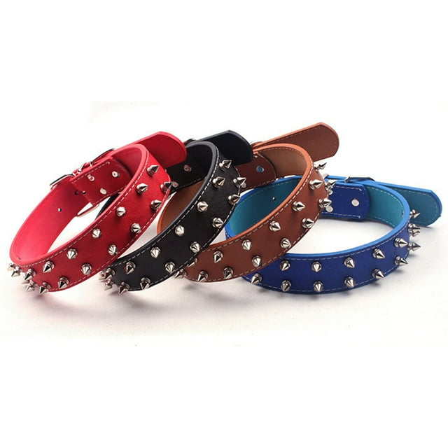 Collar De Perro Estilo Punk, Collar De Perro Grande Con Decoración De Remache, Collares De Perros Con Pachas De Moda Adecuados Para Perros Medianos Y Grandes, 16,9-21.3in