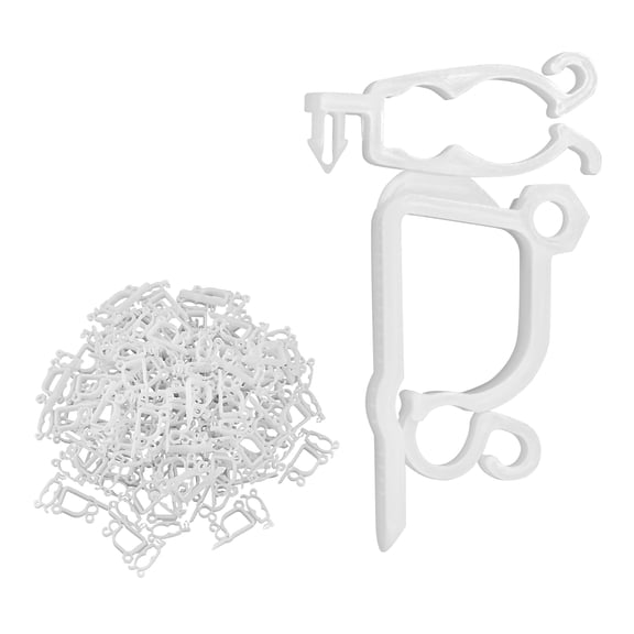 VEVOR Christmas Light Clips,200 Pack, Weatherproof Holiday Outdoor Lighting Hanging Hooks, Mount to Shingles & Gutters, for C3, C4, Mini, Outside String Lights, Christmas Decoration, No Tool Required