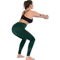 thumbnail image 5 of DODOING Womens Sport Compression Fitness Leggings Running Yoga Jogging Gym Pants Waist Pants Exercise Workout High Stretchy and High Waist Trousers, Black/ Green/ Grey, 5 of 6
