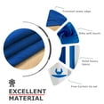 thumbnail image 5 of Ample Decor 4 Panel 46 x 95 inch 100% Polyester Blackout Curtains, Noise Reducing - Royal Blue, 5 of 6