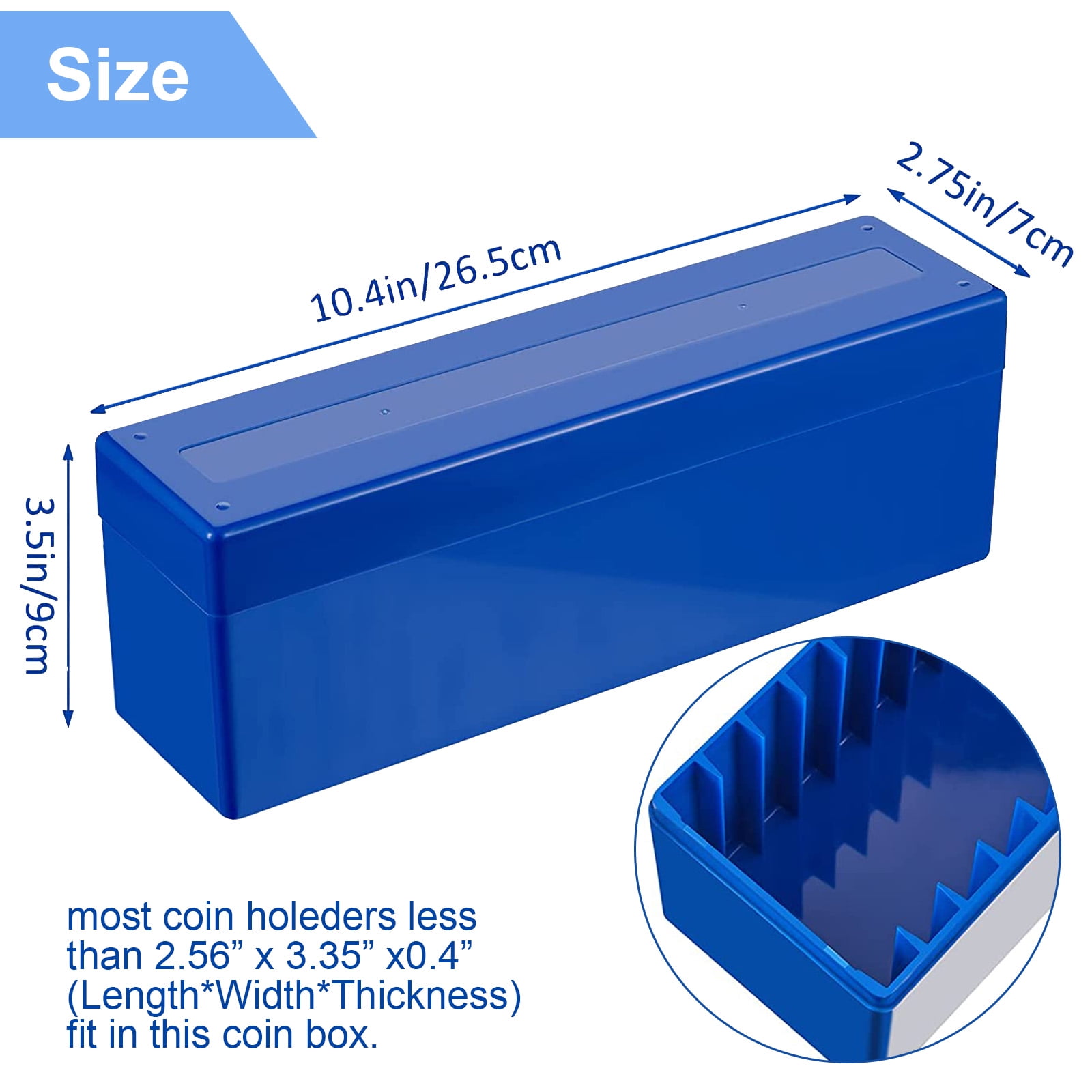 20 Coin Collection Storage Case, EEEkit 17~40mm Plastic Coin 