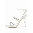 thumbnail image 2 of London Rag Aragon Diamante Embellished Fantasy Heel Womens Sandals, 2 of 10