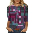 thumbnail image 1 of Pompotops T-shirt à Manches Courtes Col Rond Mode Été pour Femmes Liquidation, 1 of 5