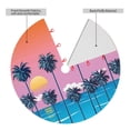 thumbnail image 4 of Kll 48" Christmas Tree Skirt Beach With Palm Trees Xmas Tree Skirts Mat For New Year Xmas Holiday Party Indoor Outdoor Home Decoration, 4 of 9