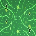 thumbnail image 1 of Ahgly Company Indoor Square Abstract Green Contemporary Area Rugs, 6' Square, 1 of 1