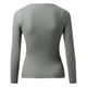 thumbnail image 5 of Jersey de manga larga con cuello en V para mujer: top de punto liso, corte ajustado para uso informal/al aire libre, tallas S-XL, 5 of 5