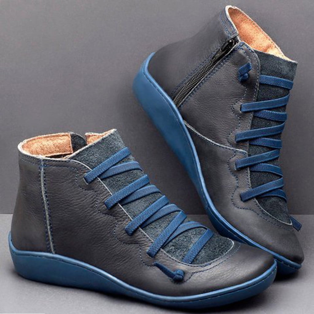 Tie up Inside The High/High Shoes/Casual Flat Boots/Sweet Student Shoes 35-43 Womens Boots Womens Shoes 