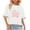 1-White, variant on Womens Tops Plus Size Short Sleeve Star Printed Round Necked Casual Star Printed Tops Brown XXL