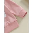 thumbnail image 6 of Bagilaanoe 2PCS Toddler Baby Girl Pants Set Letter Print Long Sleeve Sweatshirt Tops + Sweatpants 6M 12M 18M 24M 3T Kids Casual Sweatsuits, 6 of 9