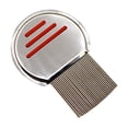 thumbnail image 1 of Ygjytge Peines Antipulgas Acero Inoxidable Con Puntas Redondeadas para Piojos (rojo), 1 of 9