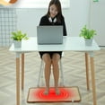 thumbnail image 4 of TUOBARR Heated Floor Mat - Foot Warmer Under Desk, 11.8x19.7in Heated Feet Relaxation For Home Office Desk, Winter 110V Electric Heating Pad With 3 Timers, 4 of 5