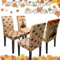thumbnail image 7 of Thanksgiving Chair Covers Set of 4 Fall Turkey Dining Chair Covers for Party Kitchen Removable Fall Seat Covers for Chairs Thanksgiving Decorations, 7 of 7