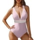 thumbnail image 2 of WILLBEST Traje de Baño de Manga Larga Para Mujer, Traje de Baño Para Mujer, Cuello En V, Monokini, Cintura Elástica, E Ropa de Playa Para Fiesta En La Piscina, Verano, 2 of 5