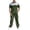 Green, variant on Mens 2 Piece Sweatsuits Outfits Short Sleeve Pullover Loungewear And Joggers Sweatpants Loose Pants Summer Casual Track Suits Set Walking Suits Blue S
