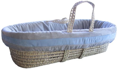 Blue Baby Doll Bedding Moses Basket Set