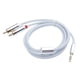thumbnail image 2 of Cable Adaptador Auxiliar Gloria a 3,5 mm a 2 Conectores RCA Blanco, 2 of 8