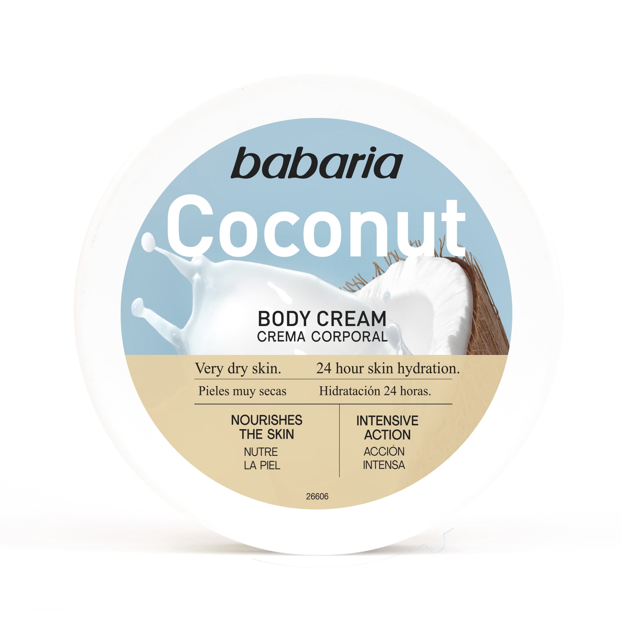 Babaria Coconut Body lotion 13.5 fl oz, Intensive Nutrition for Very Dry Skin