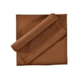 thumbnail image 4 of Fingercraft Cloth Napkin, Solid Color Cotton Linen Blend Table Napkins, Soft and Absorbent Fabric, Set of 12, Brown, 4 of 7