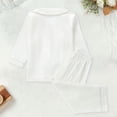 thumbnail image 5 of BOOMNY Baby Girls 2 Peice Pajamas Sets Soft Long Sleeve Buttons Sleepwear Tops Pants Pjs Set for Kids Cozy Loungewear Homewear, 5 of 5