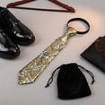 thumbnail image 5 of Slccxzc Glitter Sequin Pre-Tied Tie Adjustable Sparkly Necktie Zippered Wedding Party, 5 of 7