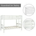 thumbnail image 3 of White Twin Over Twin Bunk Bed with Ladder, 3 of 8
