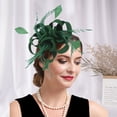 thumbnail image 3 of Party Fascinator for Women, Retro Feather Multi Layers Headwear, Dress Up Bridal Prom Head Decor for Wedding Cocktail Party, 3 of 8