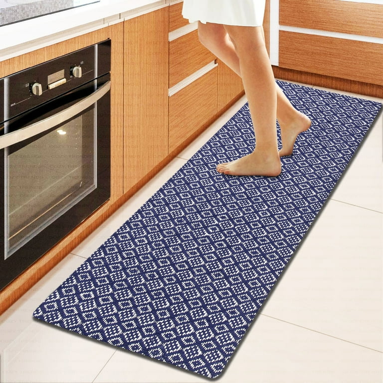 Sanmadrola Anti Fatigue Kitchen Runner Rugs Floor Mat 3/4 Inch Thick  Kitchen Mat 20''x47'' Standing Desk Mat Comfort at Home Office Heavy Duty