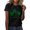 Black, variant on T Shirts for Women St.Patrick's Day Print Top Short Sleeve Round Neck T Shirt Womens Tees Black L
