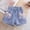 Blue, variant on Cethrio Denim Shorts for Girls, Elastic Waist Summer Stretchy Shorts with Pockets Light Blue Size 6-8 T