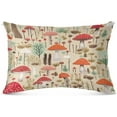 thumbnail image 2 of Mushrooms Plush Pillowcase, Luxury Soft King Pillow Case for Hair and Skin, Standard Size Pillow Covers with Zipper Closure, 20x30in #469 Home Decor Gifts, 2 of 7