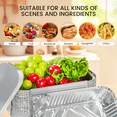 thumbnail image 3 of Aluminum Pans Disposable Foil (30 Pack) - Half Size Steam Table Deep Pans - Tin Pans Great for Cooking, Heating, Storing, Prepping Food, 3 of 7