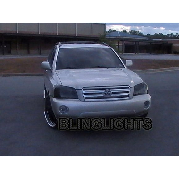 Pour Toyota Highlander Teinté Lampe Frontale Overlay Kit Film de Protection Fumé
