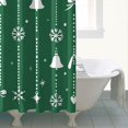 thumbnail image 4 of Red Christmas Bath Curtain,Colorful Balls Pine Trees Snowflake Bathroom Curtain Elegant Shower Curtains for Campus Bathroom Decor Christmas, 4 of 5